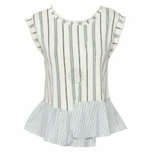 3.1 PHILLIP LIM Asymmetrical Pinstripe Top